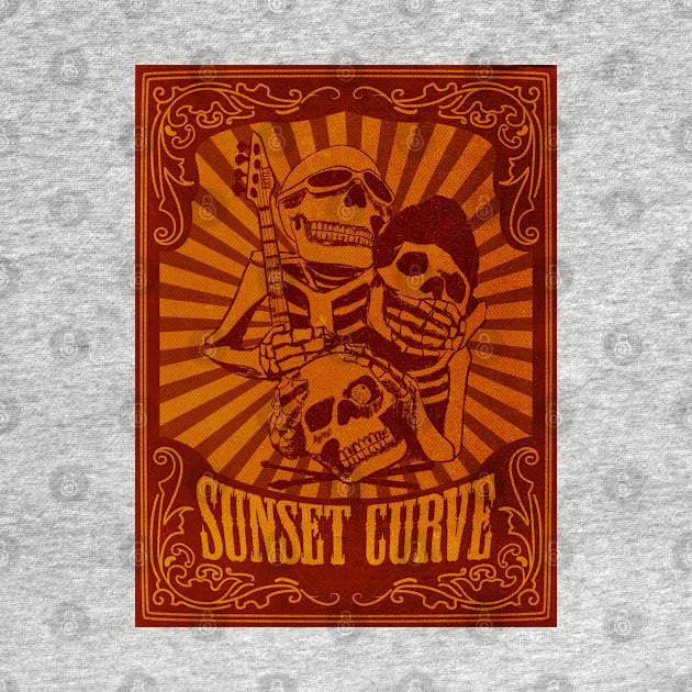SUNSET CURVE ROCK BAND (POSTER VERSION) #3 by ARTCLX